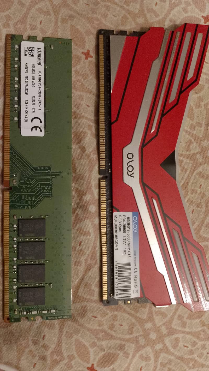 16GB DDR4 (8X2) RAM!  1x RGB 3600mhz 1