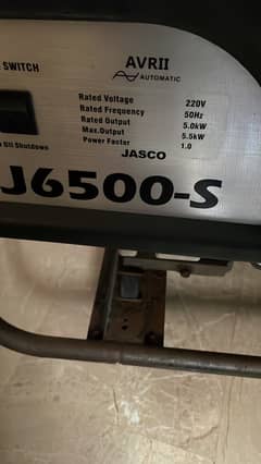 Home used jasco generator J6500-S (5.5 kw) for sale
