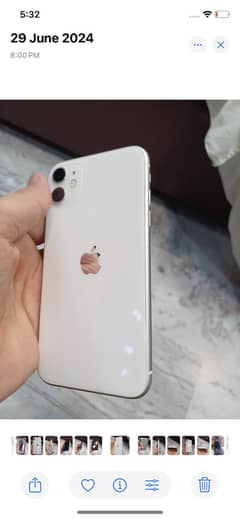 I phone 11 Jv 10/10 condition battery 84% 03126884606