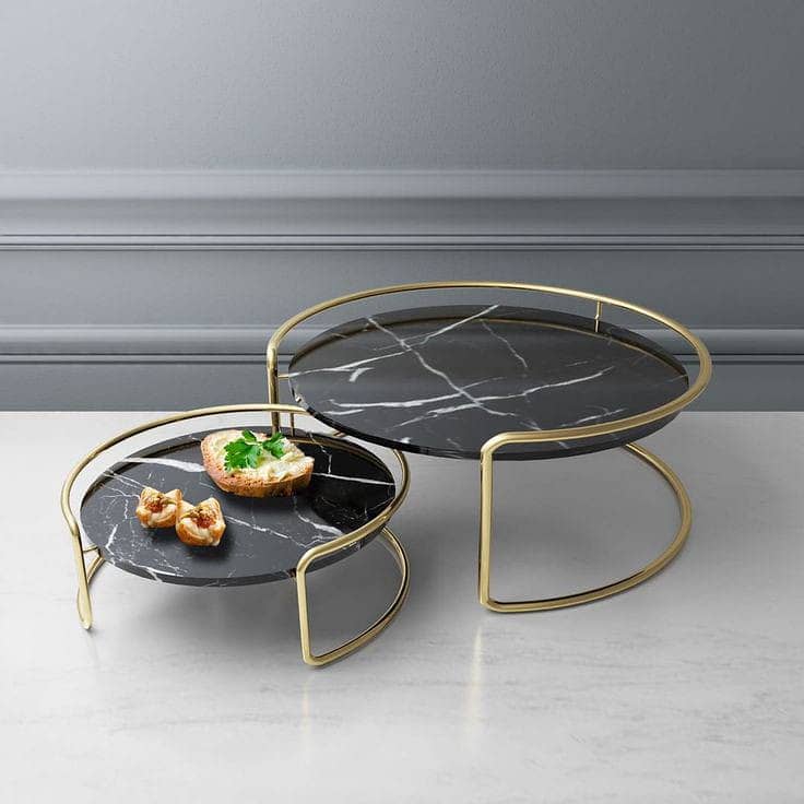 corner table-nesting table-coffee table- center table-3 pair of table 9