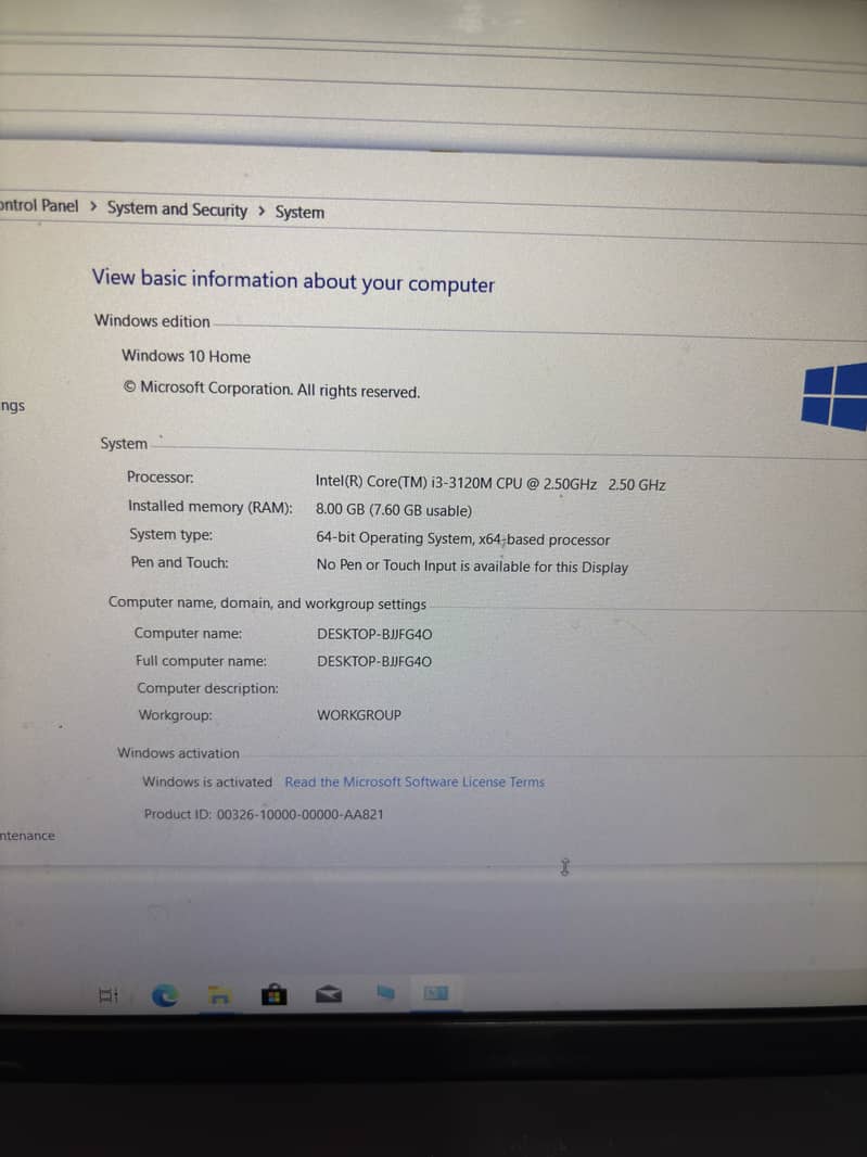 Lenovo laptop core i3 3rd gen 1