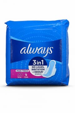 Always Maxi Thicks Sanitary Pads Long Trio Pack 9 Count  4.8 (2982
