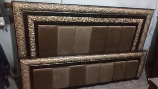 King size poshish bed just like new