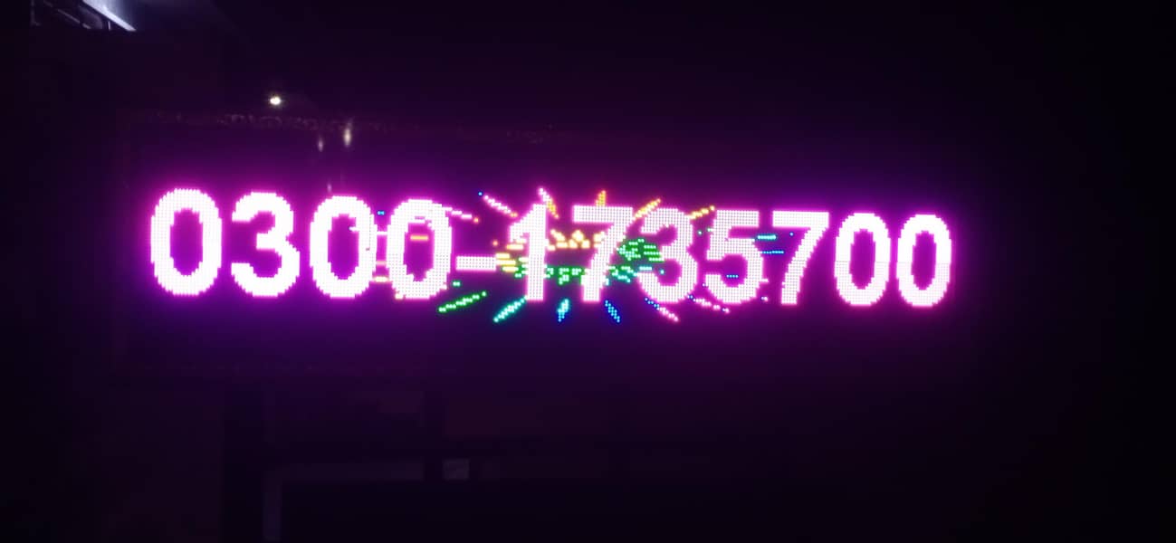 Multi color led Display Sign Board , Text Moving Screen 3