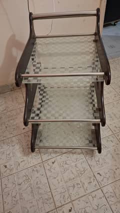 Tea and coffee serving trolly