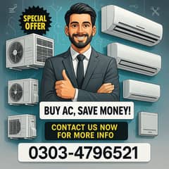 Ac Sale/Ac Purchase/Dc inverter Ac/split Ac/window Ac /Ac sale puchas