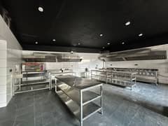 all kitchen equipments , pizza oven , fryer ,hot plate