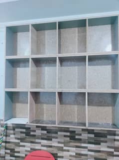 Shop aluminum door plus wall caban