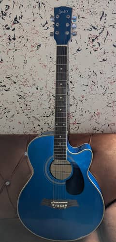 BOLO Blue Acoustic Guitar | Along with a Blue guitar bag