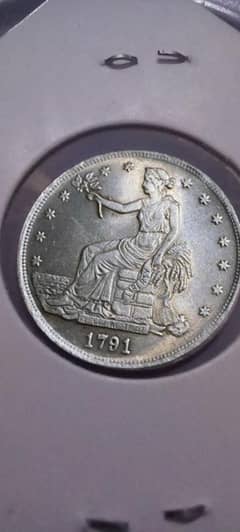 USA 1791 TRADE DOLLAR COIN | OLD COIN | RARE COIN | ANTIQU SILVER COIN