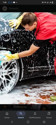 Car show Room car washer and mechanic