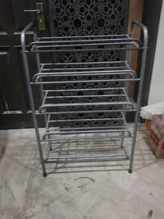 Steel shoe rack