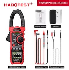 Habotest ht208d ac/dc clamp multimeter