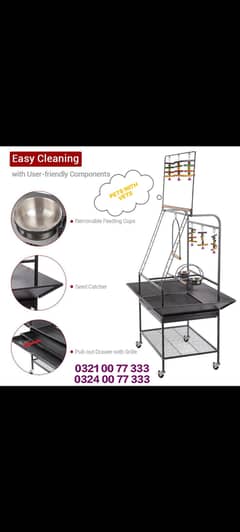 Grey | Parrot | Macaw & Cockatoo Bird Stands – Say Goodbye to Cages!