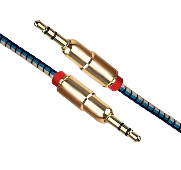 Maxon A-12 1.5m AUX Cable - Male to Male 3.5mm for Headphones and Car Stereo