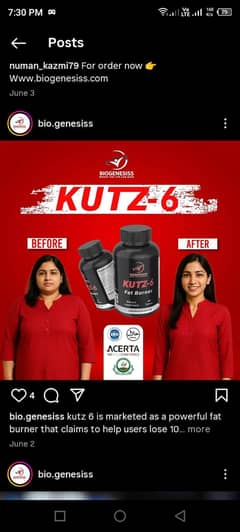  KUTZ-6 Fat Burner by Biogenesiss – Power-Packed Weight Loss Support
