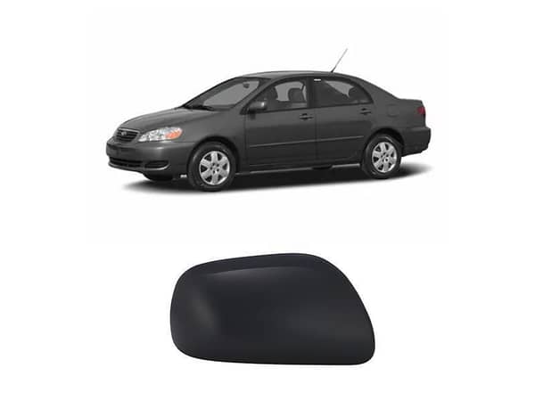 Left Black Side Mirror Cover for 2002 Toyota Corolla