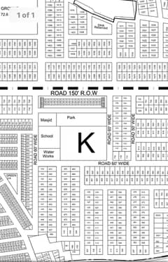 1 Kanal Plot No K-766 on 150 Ft Road Main Ki Back Near Park, School And Masjid