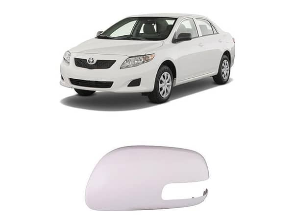 Left White Side Mirror Cover for 2009 Toyota Corolla