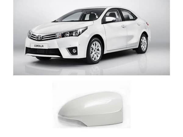 Left White Side Mirror Cover for 2015 Toyota Corolla