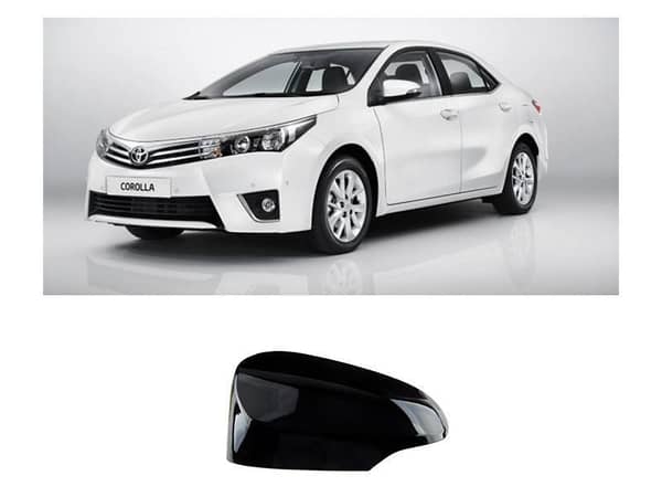 Left Black Side Mirror Cover for 2015 Toyota Corolla