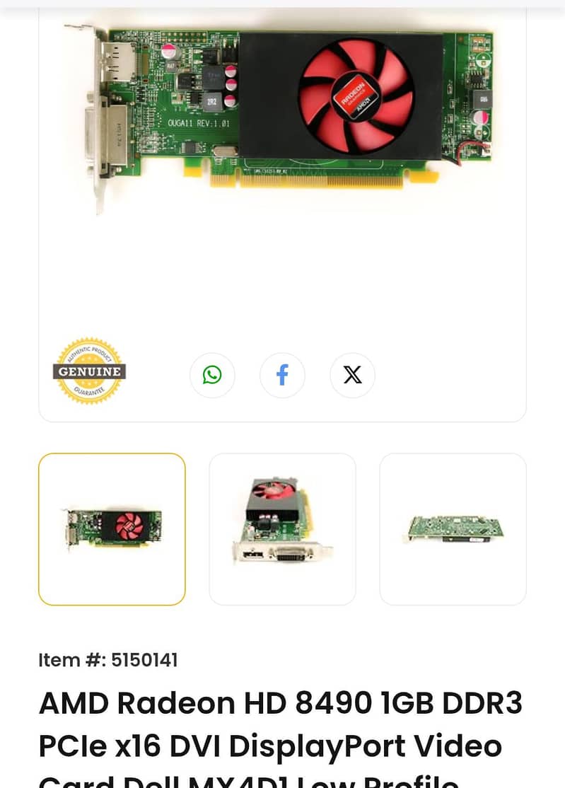 Nvidia and AMD Graphics card for sell 3