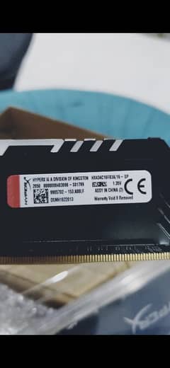 Kingston HyperX ram 16G 3466 Mhz RGB
