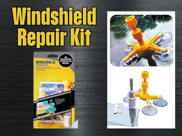Auto Glass Windshield Repair Kit - Chip Repair Resin Set for Fixing Cracks and Scratches