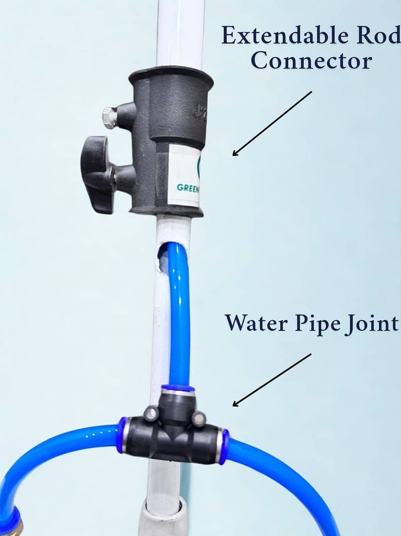 Solar Panel Cleaning Brush with Water System – Auto Adjustable Rod 2