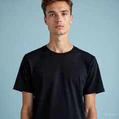 "High-Quality Black Sports Tee - Simple, Comfortable, and Performance