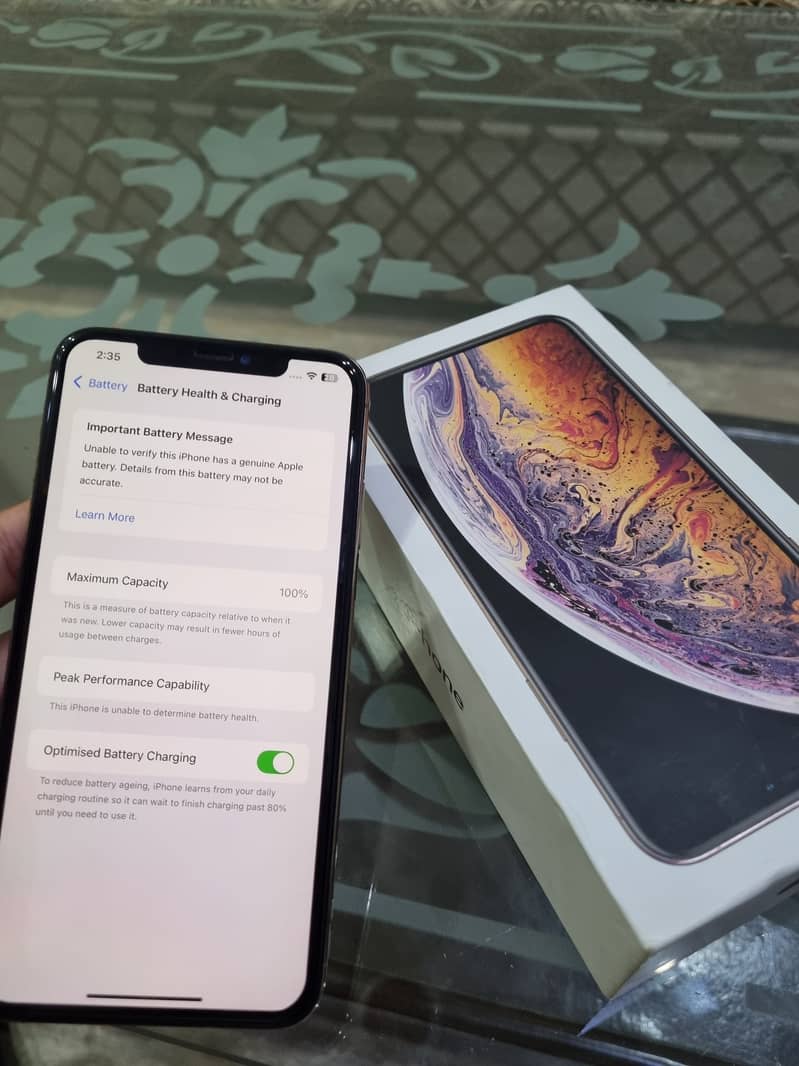 iPhone XS Max PTA  with box 12
