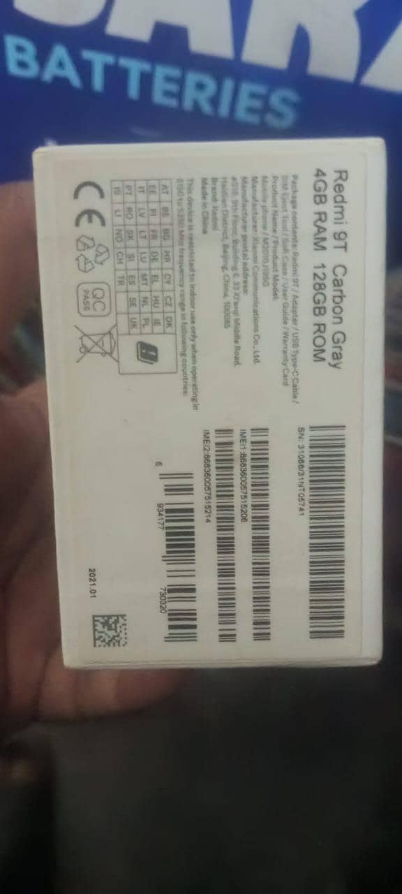 Redmi 9T 4+2/128 with box original condition mobile 10/10 6