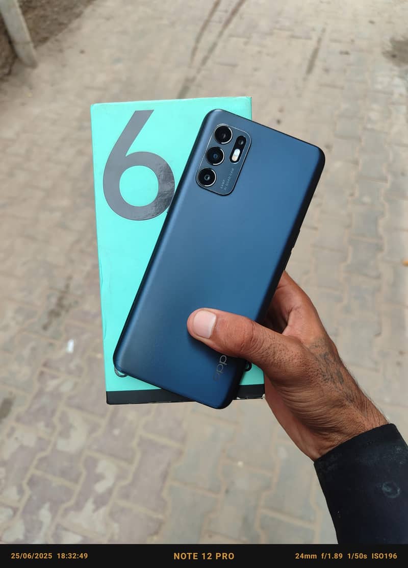 OPPO Reno 6 Totally Original 8/128 Condition 10/10 Complete Box 1