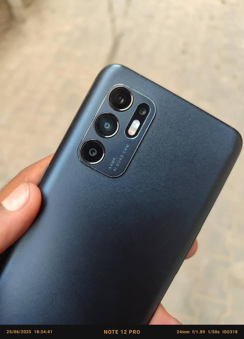 OPPO Reno 6 Totally Original 8/128 Condition 10/10 Complete Box 7