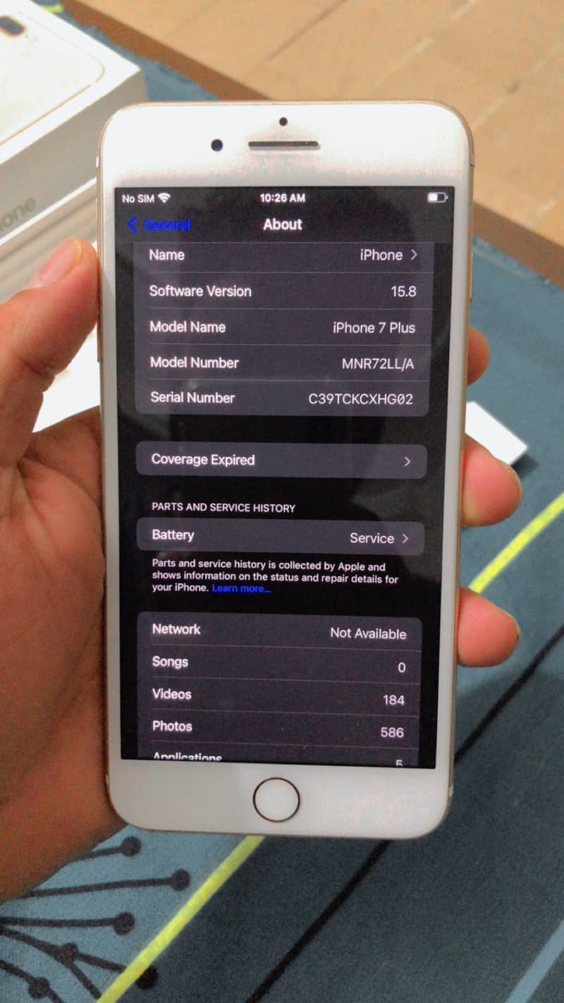 Iphone 7 plus non pta with box 7