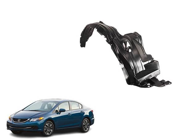 Right-Hand Fender Shield for Honda Civic 2012-2015, Imported