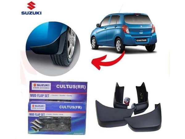 Genuine Mud Flap for Suzuki Cultus 2018-2024 | Set of 4 | Fits Original Clips