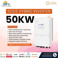 Solis 50kw Hybrid 3phase solar inverter LCD model High Voltage.