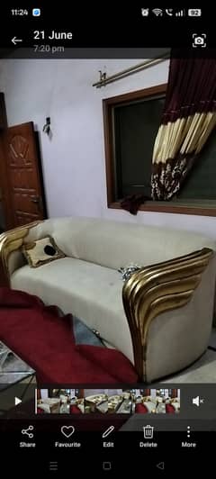 Shahi sofa set mirror table for sell