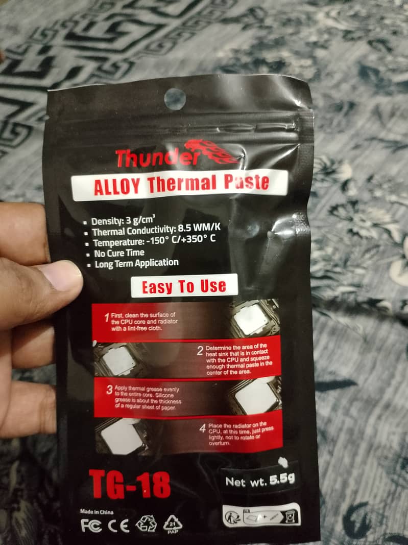 Thunder thermal paste for CPU and gpu 1