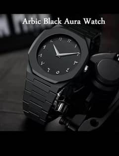 Arbic black Aura watch