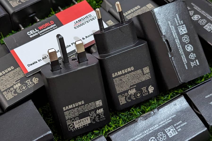 Samsung 45W Original Super Fast Charger 2.0 Galaxy S25 S24 s23 Ultra w 7