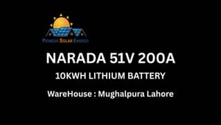 NARADA NESR 51V 200A LCD LITHIUM ION PHOSPHATE BATTERY