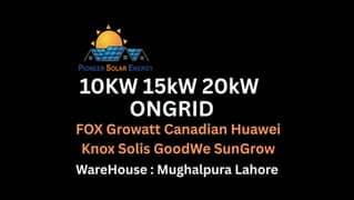 GoodWe SunGrow FOX Growatt Canadian Huawei Knox Solis 10kw 15kw 20kw