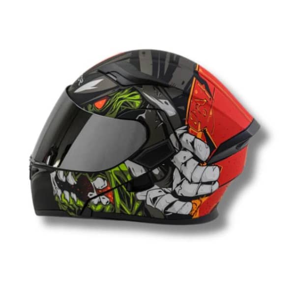 Vector Venomous Rage Full Face Helmet – Dual Visor | DOT Certified (MEDIUM SIZE)