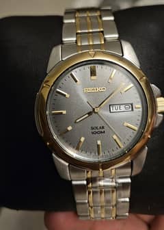 Seiko Solar 100m watch