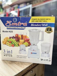 Emtra Blender/Chopper 3In 1 New stock ready