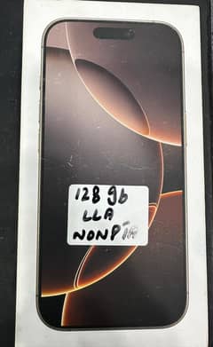 IPHONE 16 PRO 128 GB LLA NON PTA BOX PACK