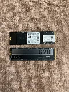 256GB NVMe SSDs – WD SN740 & Lexar NM620 | 100 Health