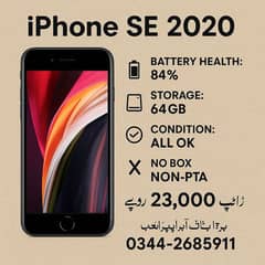 IPHONE SE 2020 ALL OK CONDITION